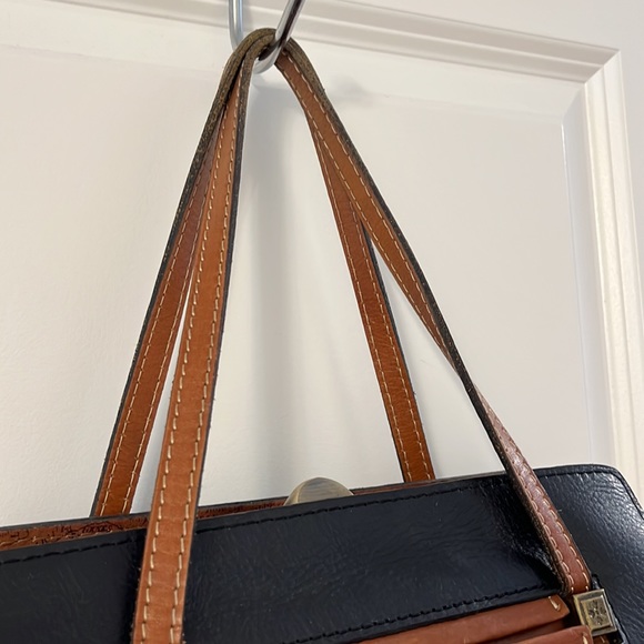 PATRICIA NASH Genuinely Leather Reversible Satchel Handbag - Picture 8 of 14